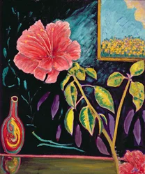 Hibiscus with Vase