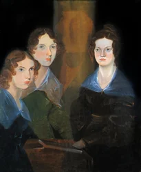 Portrait of the Three Bronte Sisters: Charlotte Bronte