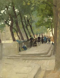 The Book Market Left Bank, Paris, c.1900