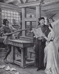 The invention of the printing press