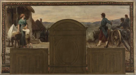 Sketch for the town hall of Saint-Maur-des-Fossés: Maternity and Homeland - The Defense of the Homeland