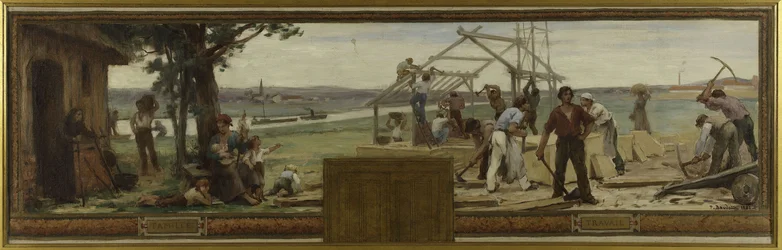 Sketch for the Town Hall of Saint Maur-des-Fossés: Family and Work