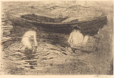 Bathing at Talloires