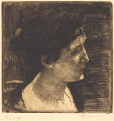 Woman in Full Profile, 1892