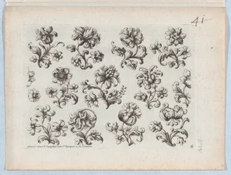Series of Small Flower Motifs, Plate 6