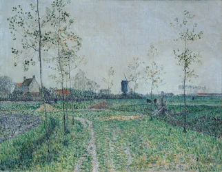 Autumn Landscape near Knokke, Belgium