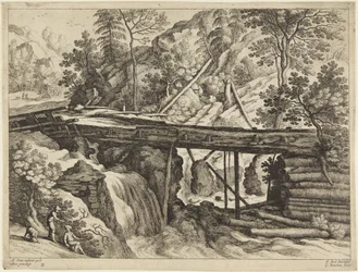 Bridge and Waterfall