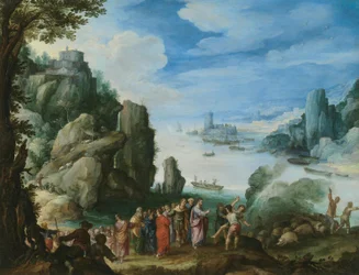 Rocky Landscape with the Healing of the Possessed Man