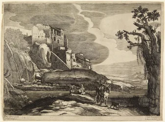 Ruins and Horseman