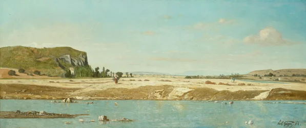 The Banks of the River Durance at Saint Paul