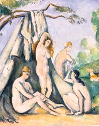 Bathers in Front of a Tent (detail)