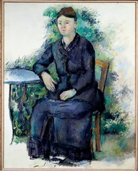 Portrait of Madame Cezanne in a Garden