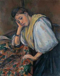 Young Italian Woman at a Table, c.1895-1900