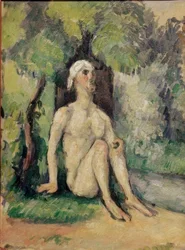 Bather Sitting by the Water