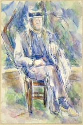 Man Wearing a Straw Hat