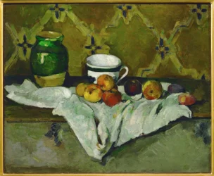 Still Life (Pottery, Cup and Fruits)