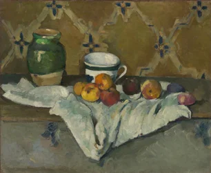 Still Life with Jar, Cup, and Apples