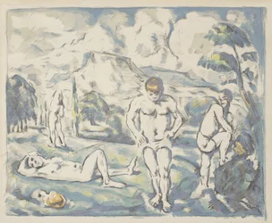 The Bathers: Large Plate