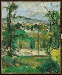 Village behind Trees, Île-de-France