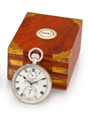 Openface keyless lever deck watch and case