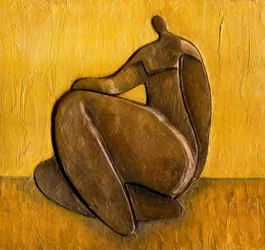 Golden Textured Figure
