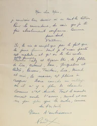 Letter to Man Ray, regarding the achievement of 