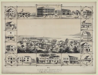 No. 4. View of Honolulu. From the Catholic Church