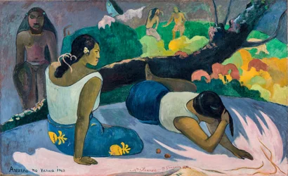 Arearea no Varua ino Words of the Devil or Reclining Tahitian Women