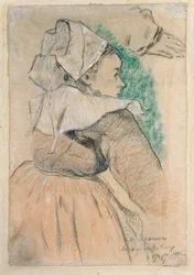 Breton Woman in Right Profile