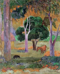 Dominican Landscape or, Landscape with a Pig and Horse, 1903