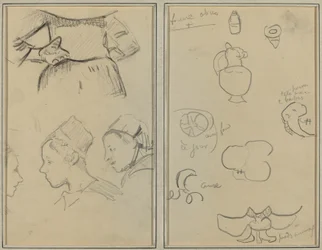 Four Studies of Breton Women; Shapes and Vases