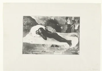 Reclining girl and spirits of the deceased (Manao tupapau)