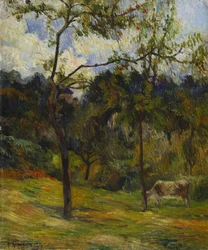 Normandy Landscape: Cow in a Meadow