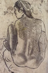 Seated Tahitian Nude from the Back