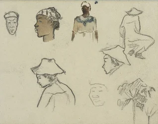 Sketches of Figures and Foliage