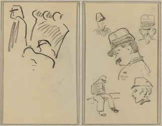 Soldiers; Four Soldiers and a Seated Figure (verso)