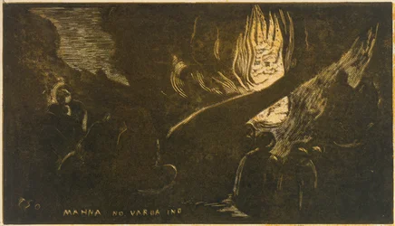 The Devil Speaks Mahna No Varua Ino, from Fragrance Noa Noa, 1893-94