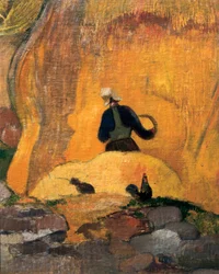 The yellow millstones or The Blonde Harvest (detail)