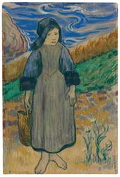 Young Breton Girl by the Sea, 1889