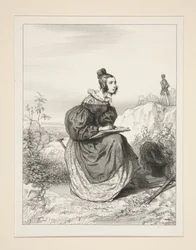 (My Wife Draws the Landscape)