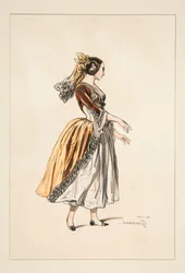 Calabrian Woman. Scarf Veil.