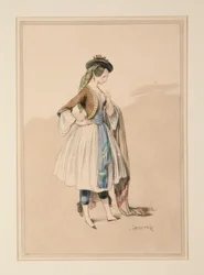 Costume by Gavarni, executed by Moreau, ...