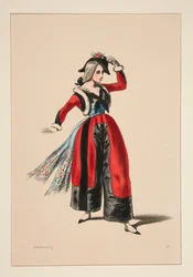 DEBARDEUR. Satin hat. ...