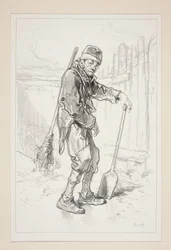 THE STREET SWEEPER. Paris is pretty, but not clean.