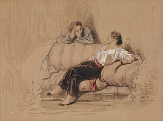 Lady on Sofa