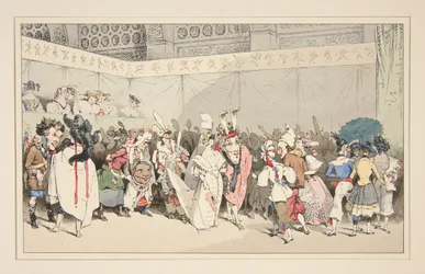 MASQUERADE. Disguises (sic) by Gavarni, published in 1828, 1829 and 1830.