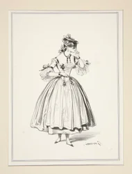 New Costume by Gavarni Executed by Babin