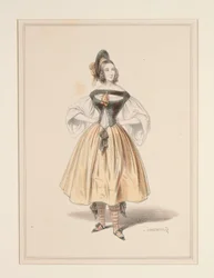 New Costume by Gavarni. Executed by Babin, ...