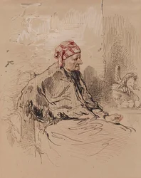 Old Woman in Red Cap