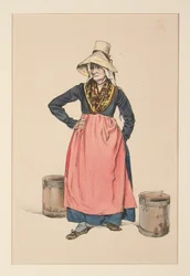 Water Carrier. Auvergne Washerwoman